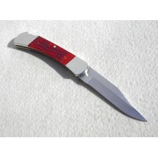 RARE 1989 CASE XX USA R61139L LARGE 5" LOCKBACK RED BONE FOLDING KNIFE - MINT