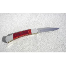 RARE 1989 CASE XX USA R61139L LARGE 5" LOCKBACK RED BONE FOLDING KNIFE - MINT