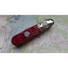 Rough Rider RR289 2 Blade Barlow Jigged Red BoneHandles