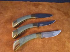 1980's Browning Jade Series Knives matched set of 3