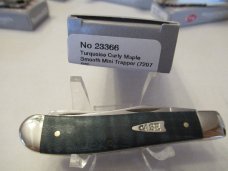 Case XX 2019 Turquoise Curly Maple Mini Trapper Pattern # 7207 SS