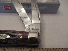 Case XX Carbernet Bone Mini Trapper Pattern # 6207 SS