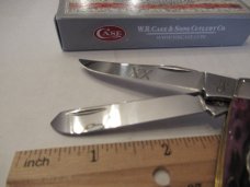 Case XX Carbernet Bone Mini Trapper Pattern # 6207 SS