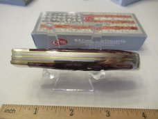 Case XX Carbernet Bone Mini Trapper Pattern # 6207 SS