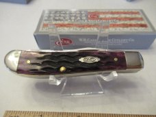 Case XX Carbernet Bone Mini Trapper Pattern # 6207 SS