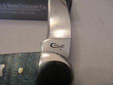 Case XX 2019 Smooth Turquoise Curly Maple Seahorse Whittler  Pattern # 7355WH SS