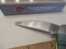 Case XX 2019 Smooth Turquoise Curly Maple Seahorse Whittler  Pattern # 7355WH SS