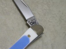 Case XX USA 2014 Blue and White 410096 SS Tiny Toothpick Knife in Box