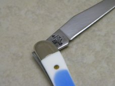 Case XX USA 2014 Blue and White 410096 SS Tiny Toothpick Knife in Box