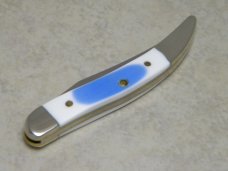Case XX USA 2014 Blue and White 410096 SS Tiny Toothpick Knife in Box