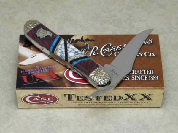Case XX USA 2-Dot Custom Brian Yellowhorse 61953 L SS Russlock Knife in Box