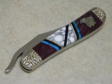 Case XX USA 2-Dot Custom Brian Yellowhorse 61953 L SS Russlock Knife in Box