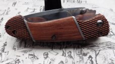 Tactical Warrior V Liner Lock Wood Handles