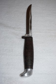 CASE TESTED RAZOR EDGE XX - USA - 316-5 SSP - Knife w/Stacked Leather Handle & Leather Sheath