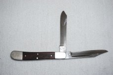 Vintage CI 2 Blade Pocket Knife w/Wood Scales