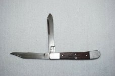 Vintage CI 2 Blade Pocket Knife w/Wood Scales
