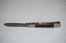 Vintage CI 2 Blade Pocket Knife w/Wood Scales