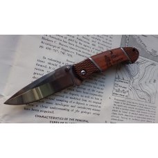 Tactical Warrior III Liner Lock Wood Handles SW-181W