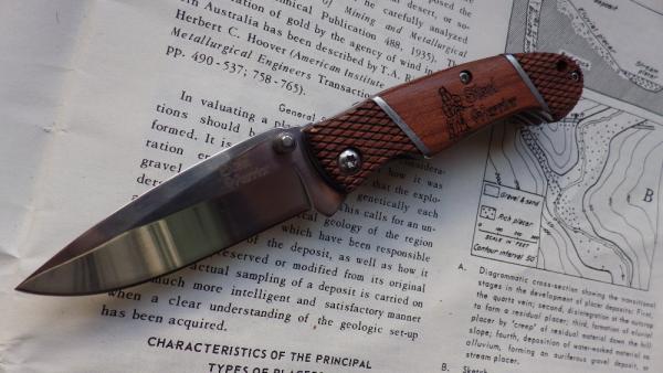 Tactical Warrior III Liner Lock Wood Handles  SW-181W