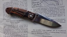 Tactical Warrior III Liner Lock Wood Handles  SW-181W