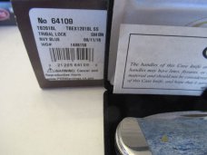  Case XX Blue Giraffe Bone Tribal Lock Pattern # TBEX12010L SS