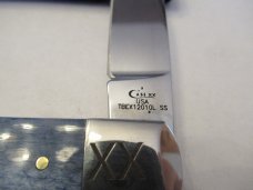  Case XX Blue Giraffe Bone Tribal Lock Pattern # TBEX12010L SS