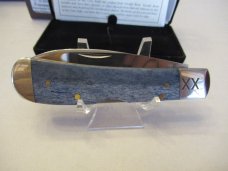  Case XX Blue Giraffe Bone Tribal Lock Pattern # TBEX12010L SS