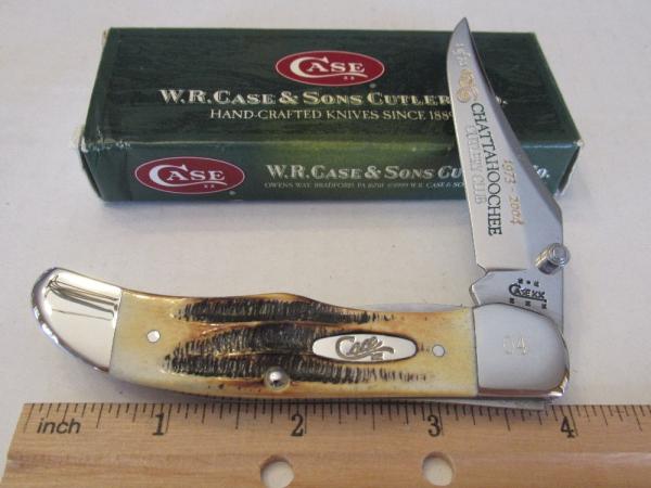 Case XX Mid Folding Hunter Bone Stag Pattern # 6.51265LC SS