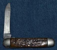 Queen City Equal End Pocket Knife 3 5/8" circa 1933-40 - Pen blade broken.