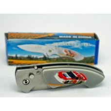 DALE EARNHARDT JR #8 RACE CAR 4" SWITCHBLADE KNIFE # K601 NIB
