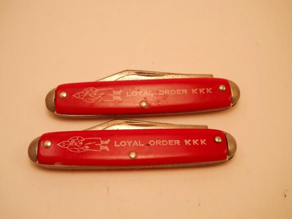 2 Novelty KKK Klan Knives 