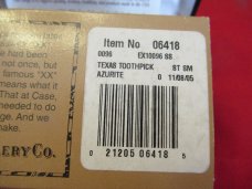Case XX Exotic Tiny Texas Toothpick Pattern # EX10096 SS 