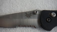 BENCHMADE USA 556 MEL PARDUE 154CM MINI GRIPTILIAN W/SATIN COMBO BLADE/CLIP *PRO SHARP!*