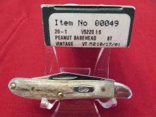 Case XX Vintage Bare Head Peanut Pattern # V5220 SS