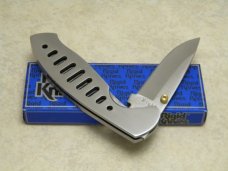 Rigid RG-1 Surgical Steel Japan Plain Edge Metal Linerlock Knife in Box