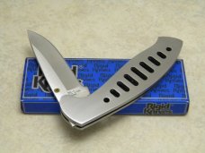 Rigid RG-1 Surgical Steel Japan Plain Edge Metal Linerlock Knife in Box