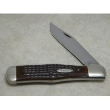 Case XX USA 6 Dot 1974 Wood C61050 SAB Coke Bottle Folding Hunter Knife