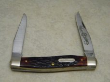 Parker-Frost USA 1978-3 (Schrade USA) Preferred Stock Series Red Bone Muskrat Knife in Box