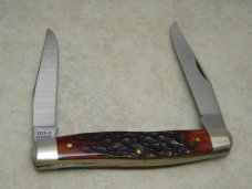 Parker-Frost USA 1978-3 (Schrade USA) Preferred Stock Series Red Bone Muskrat Knife in Box