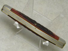 Parker-Frost USA 1978-3 (Schrade USA) Preferred Stock Series Red Bone Muskrat Knife in Box