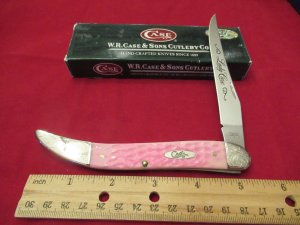 Case XX Pink Lady Case Large Texas Toothpick Serial #114 Pattern # 610098 SS