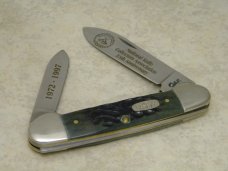 Case XX USA 1972-1997 25th Anniversary NKCA Club Knife Bone 62131 SS Canoe in Box