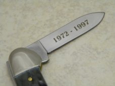 Case XX USA 1972-1997 25th Anniversary NKCA Club Knife Bone 62131 SS Canoe in Box