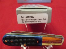 Case XX 2019 Blue Bone Rogers Corn Cobb Jigged Barlow Pattern # 61009 SS 
