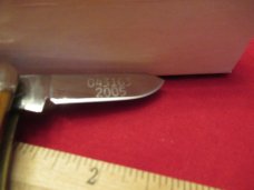 Schatt & Morgan Amber Bone Cattle  Knife Pattern # 043163 