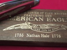 Schrade  American Eagle Series # 3  Nathan Hale Red Stockman
