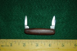 Very Early Judson Cutlery Vintage Wooden Scale Pocket Knife