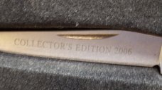 Buck Knife Collector's Series 2006 - Models  372 and 380 Red Jigged Bone Handles- Free Shipping