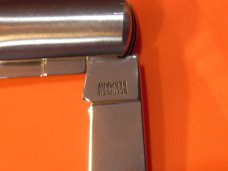 Russell (Green River Works) Barlow Pocket Knife w/ Great Mother of Pearl Handles & Blade Etch - NOS