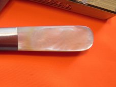 Russell (Green River Works) Barlow Pocket Knife w/ Great Mother of Pearl Handles & Blade Etch - NOS